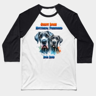 Dynamic Duo: Great Dane National Purebred Dog Baseball T-Shirt